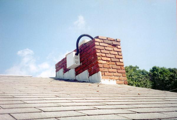 Bat trap installed in an attic